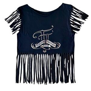 Black Tedeschi Trucks Band Fringed T